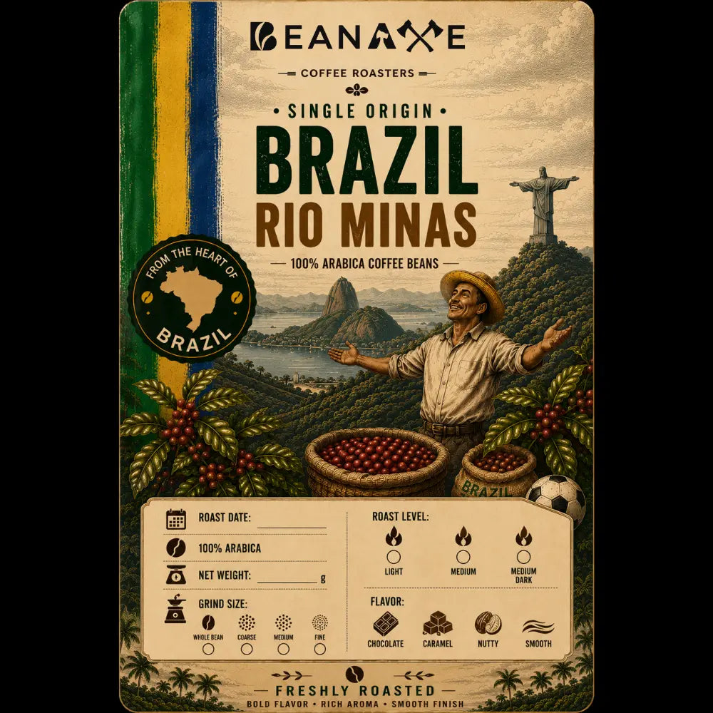 Brazil Rio Minas Coffee Beans Price in Pakistan - BeanAxe